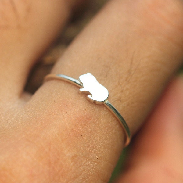 925 silver guinea pig ring