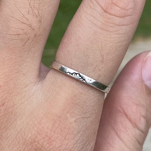925 silver mountain ring,mountains are calling,band ring,mountain jewelry,mountain range ring