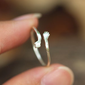 925 zilveren minnaar handring, zilveren omhelzingsraden