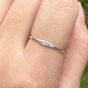925 silver mountain ring,mountains are calling,mountain jewelry,mountain range ring