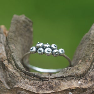 925 silver 3d apples ring