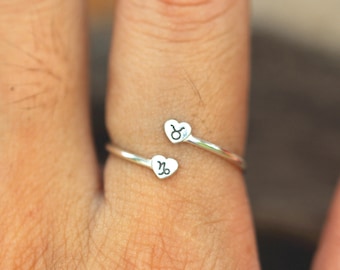 925 Silver Zodiac Ring: Personalized Astrology Jewelry