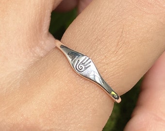 925 silver healing hand ring,hand jewelry,Spiritual jewelry