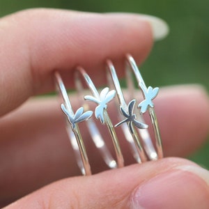 925 silver dragonfly ring,insect jewelry