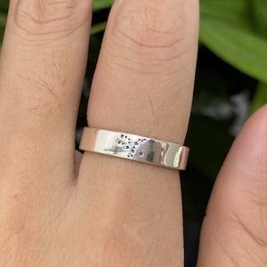 925 silver andromeda ring,Andromeda Galaxy ring,dainty zodiac jewelry,Andromeda Constellation jewelry,band ring,silver zodiac ring