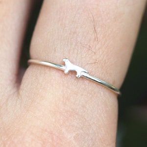 925 silver dog ring
