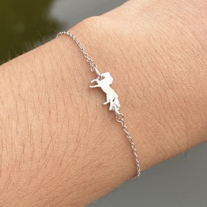 Pferdearmband Silber 925,verstellbares Armband,laufender Pferdeschmuck,Pferdeschmuck