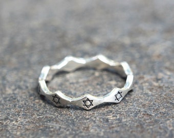 silver five star ring,sunshine jewelry