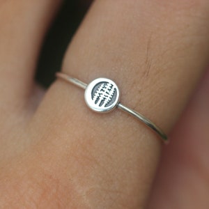 925 silver tree ring,pine tree ring