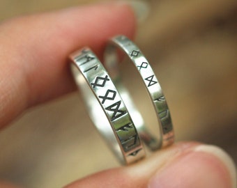 Vintage Nordic Poetry Kyle Viking Runic Rings Men Gothic Celibatarian Jewelry Vintage Nordic Poetry Kyle Viking Runic Rings Men Gothic Celibatarian Jewelry