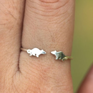 925 silver hamster ring