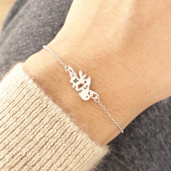Solid 925 Silver Dog Rabbit Bracelet,cat Rabbit Bracelet,dog