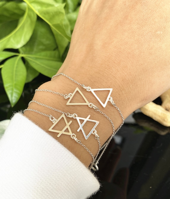 925シルバーの四元素ブレスレット：スピリチュアルジュエリー、空気 
