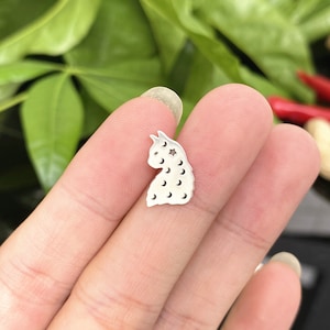 silver cat brooth,family pet pin,silver cat jewelry