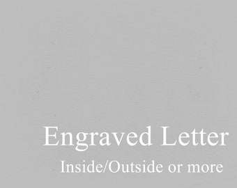 Custom engraved letter/words/image