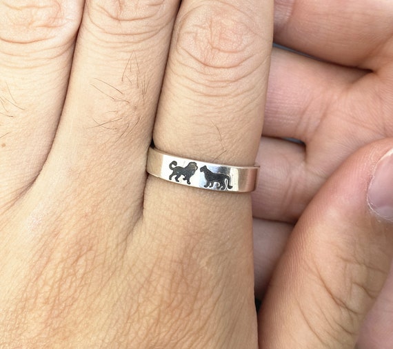 925 silver lion ring