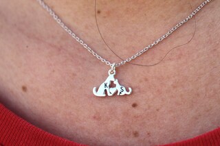 Collana Personalizzata Con Iniziale E Impronta Di Zampa – Argento 925 Placcato Oro Rosa O Giallo, Regalo Amanti Animali