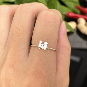 925 Silver Dog Ring,silver Cat Ring,custom Family Pet Ring,boy Ring ...