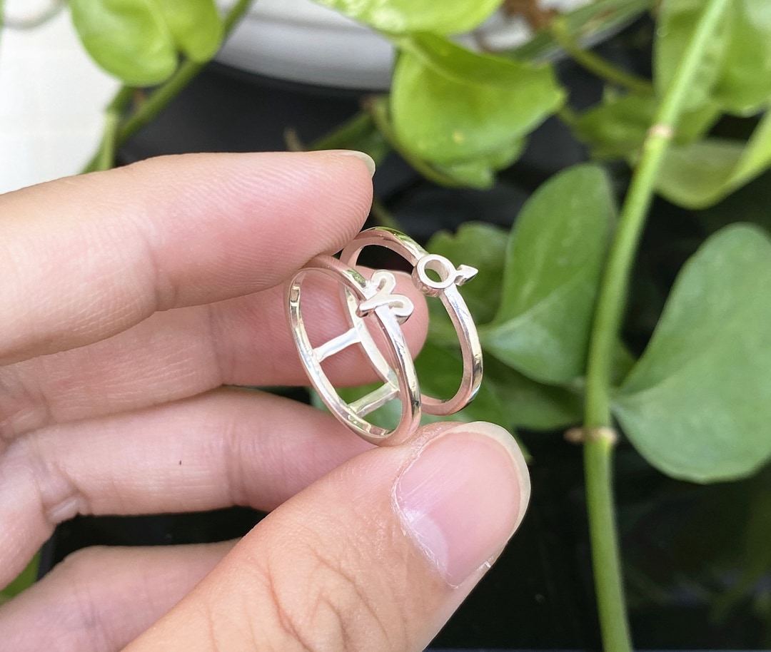925 Sterling Silver Custom Zodiac Sign Ring, Personalized Astrology ...