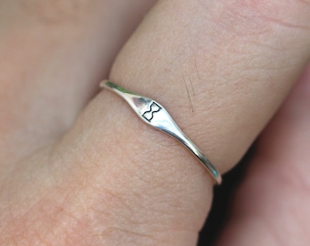 925 silver hourglass ring,silver midi infinite jewelry