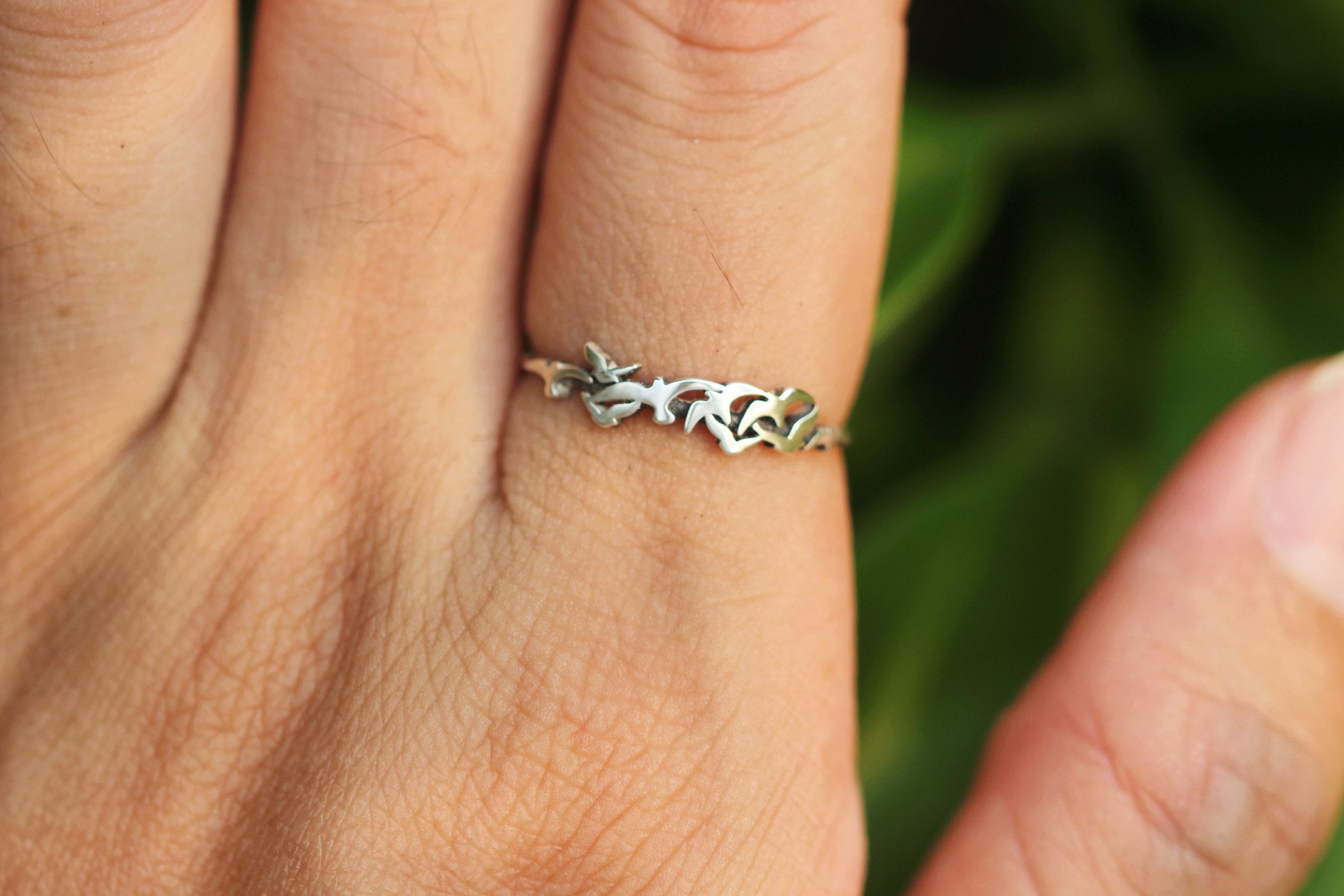 925 silver fly birds ring,flock of birds jewelry,animal lover jewelry
