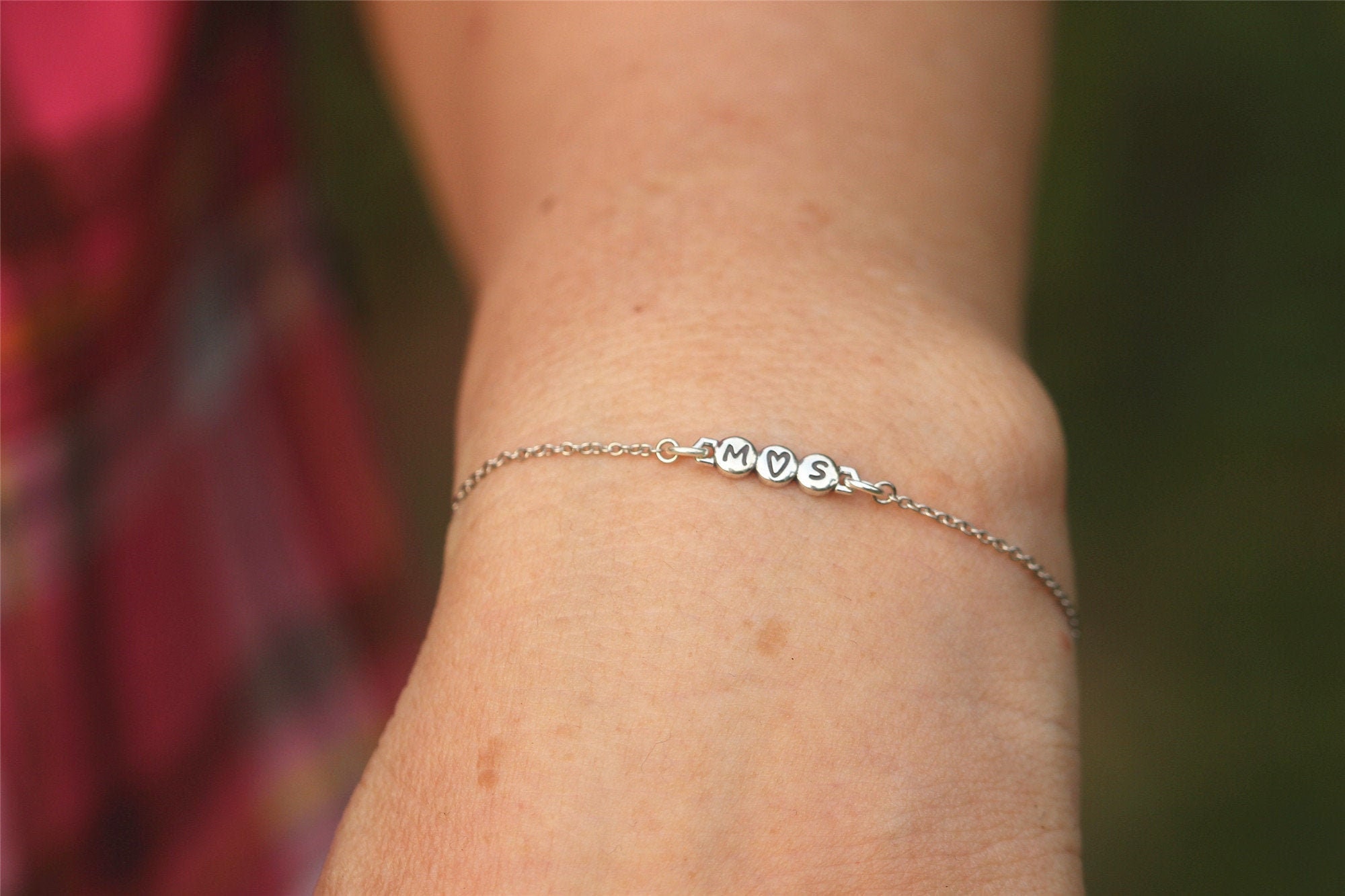 925 silver custom initial bracelet,silver letter bracelet,Dainty Tiny Personalized name bracelet,friendship jewelry,gift idea,