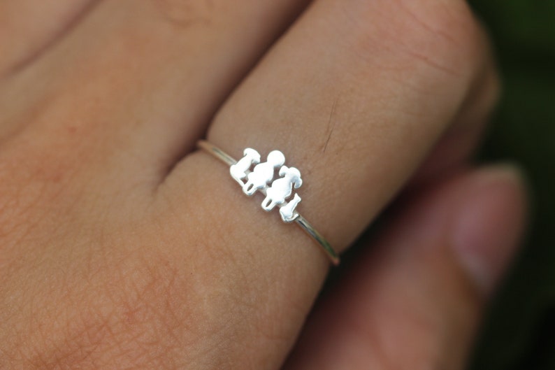 925 Silver Dog Ring,silver Cat Ring,custom Family Pet Ring,boy Ring ...
