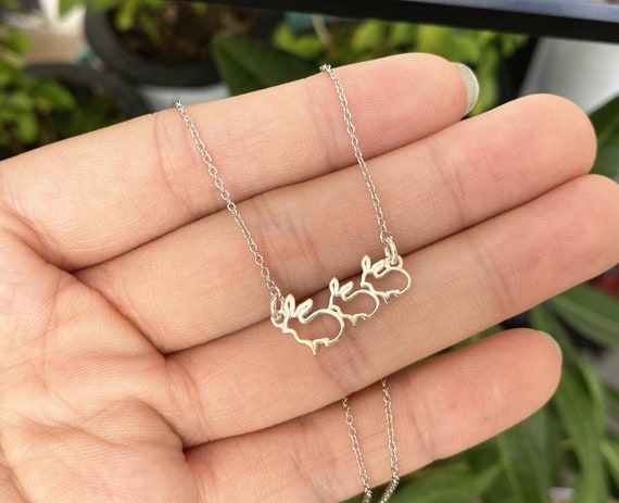 【希望者のみラッピング無料】 Silver 925 Custom Etsy - Necklace Necklace,bunny Rabbit その他