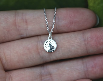 925 silver wolf necklace
