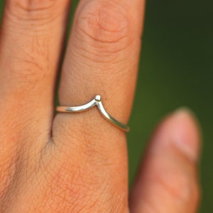 925 silver v ring,Chevron v jewelry,Thumb jewelry,Knuckle jewelry