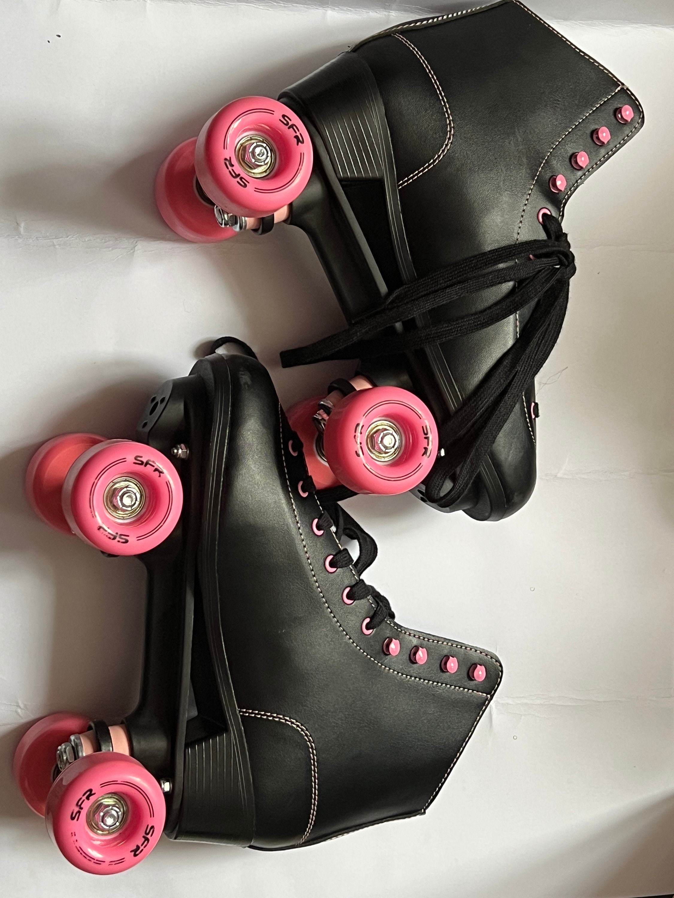 SFR Figure Quad Roller Skates Black/pink Etsy