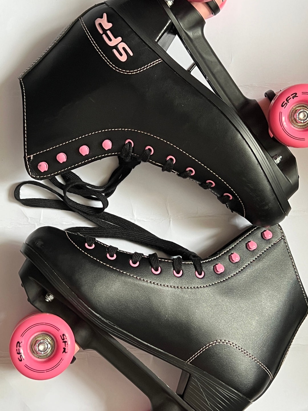SFR Figure Quad Roller Skates Black/pink Etsy