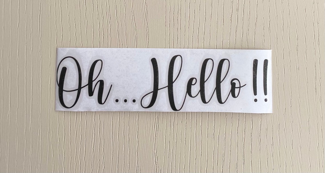 Oh Hello Personalised Letterbox Labels Decals Door | Etsy