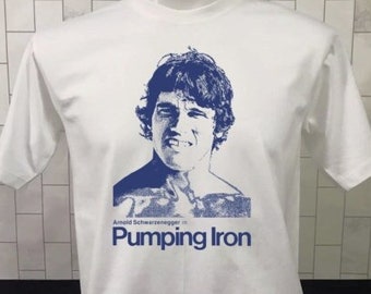 Pumping Iron T Shirt White Unisex New