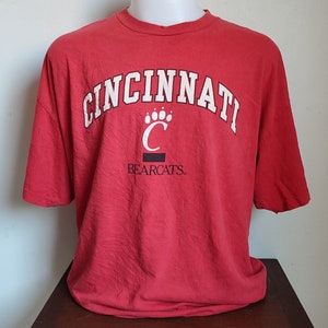 Cincinnati Bearcats Football T Shirt Size 2XL Red Used Condition 168