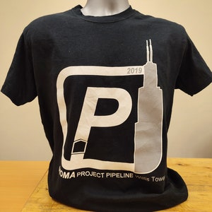Project Pipeline T Shirt Size Medium Black Used Condition 324