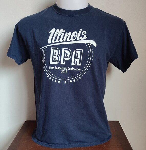 Illinois BPA Conference 2018 T Shirt Size Medium Navy Used 
