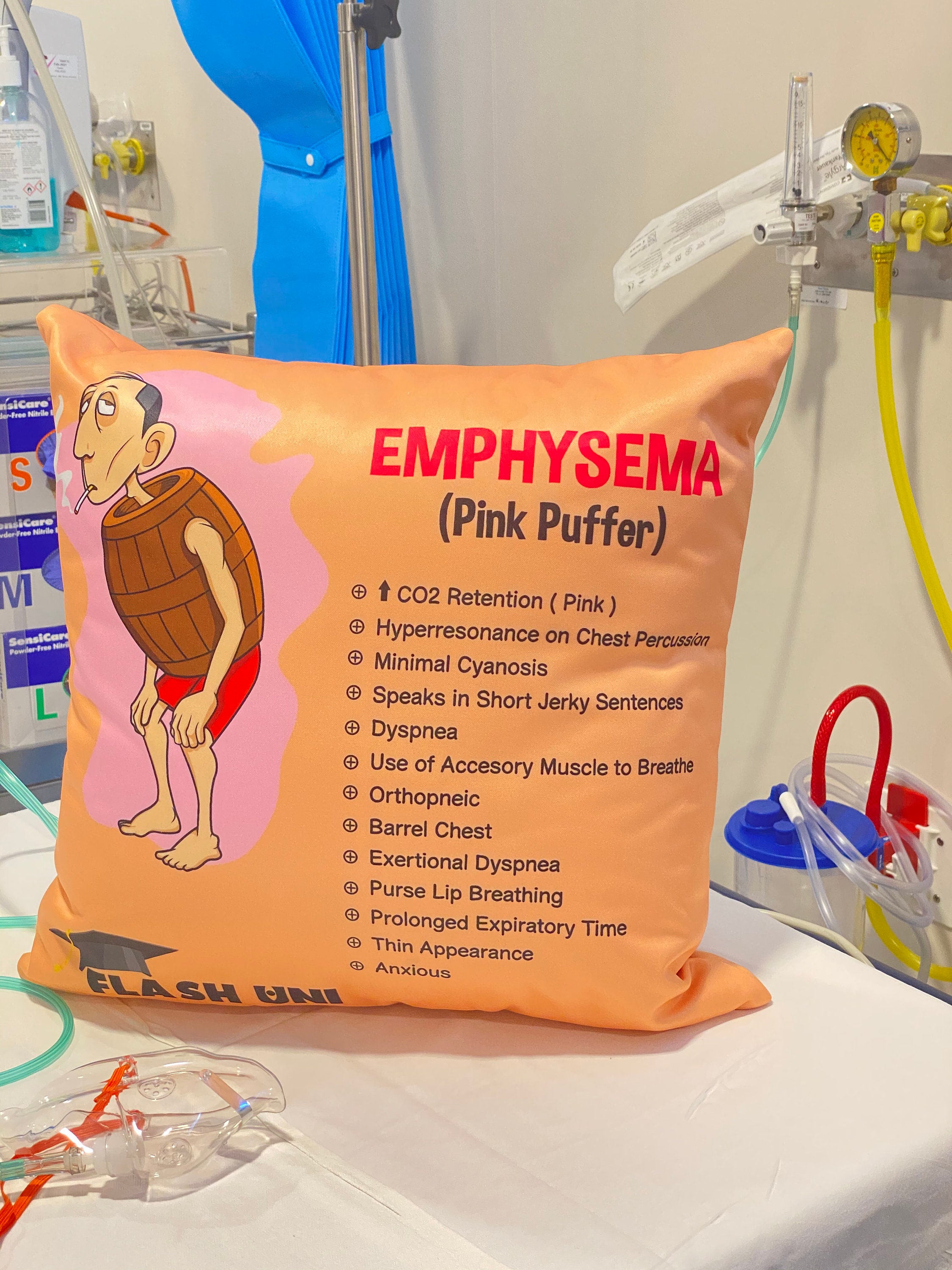 Chronic Obstructive Pulmonary Disease COPD Pillow Orange Etsy UK