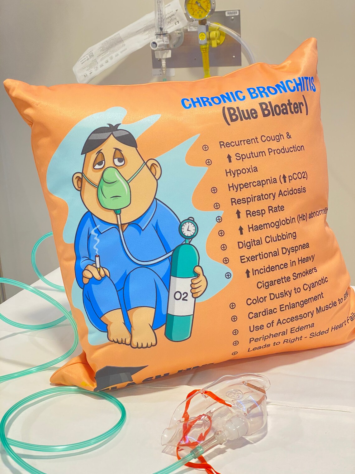 Chronic Obstructive Pulmonary Disease COPD Pillow Orange Etsy UK