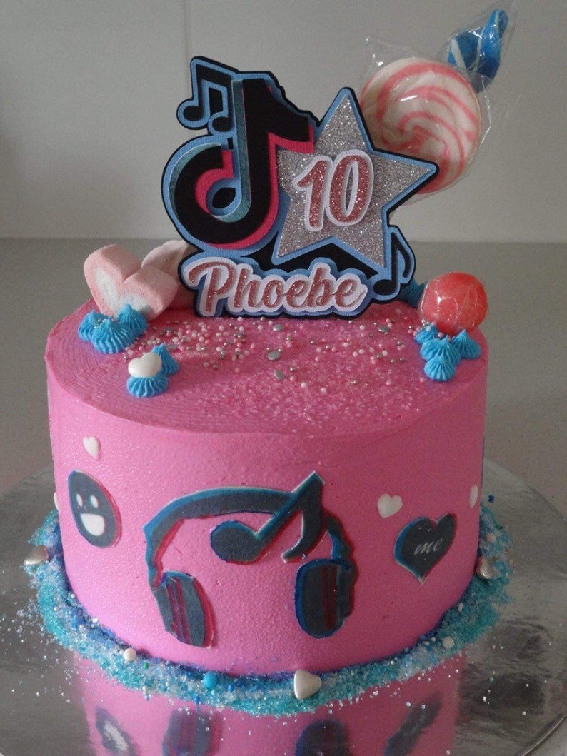 Tiktok Cake Topper Etsy