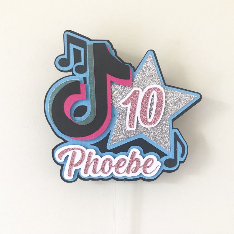 Tiktok Cake Topper Etsy