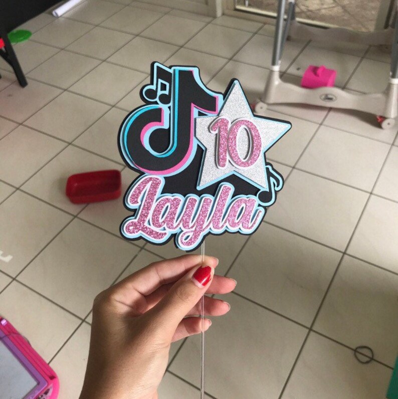 Tiktok Cake Topper Etsy