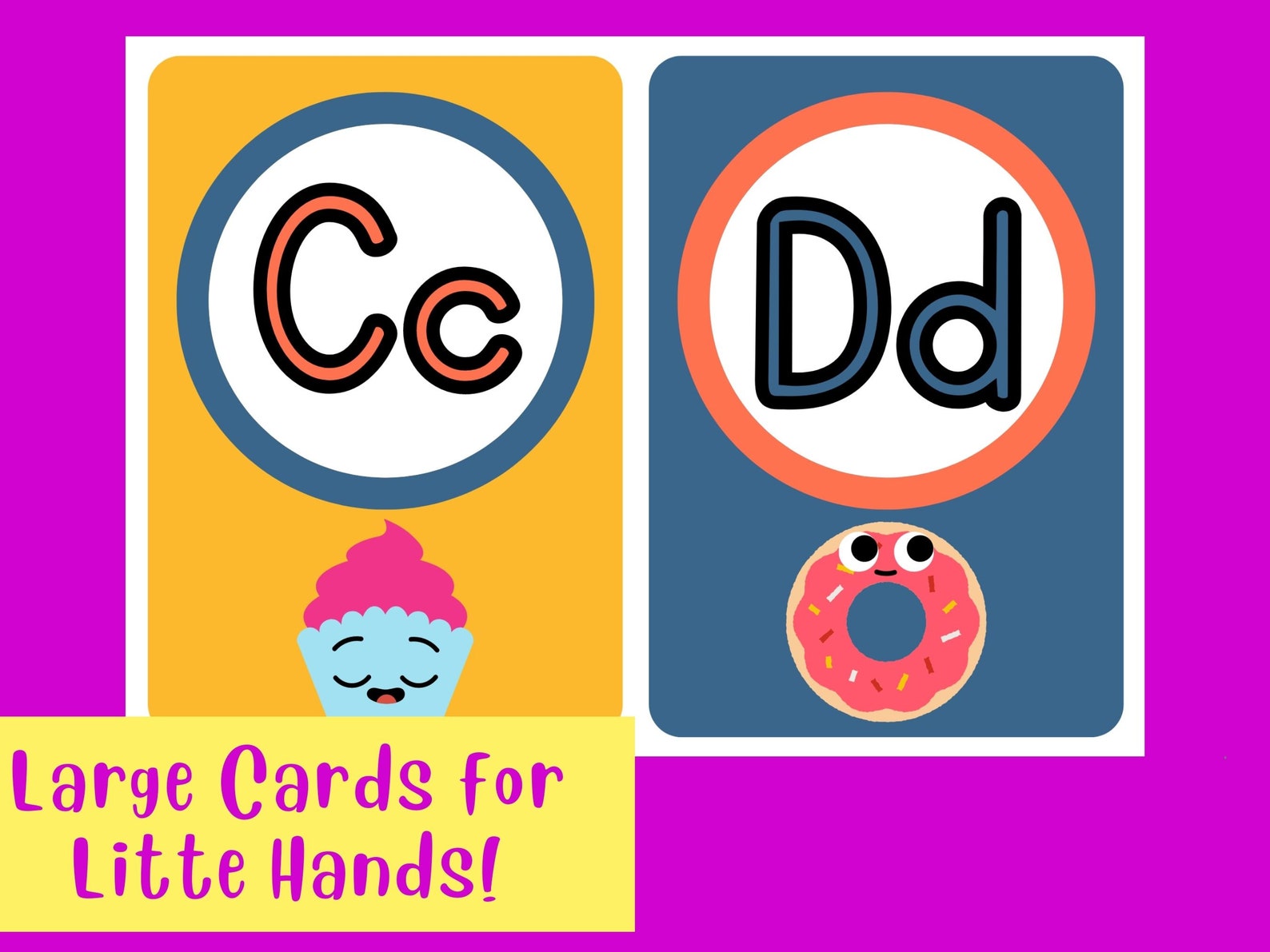 Printable Jumbo Alphabet Flashcards Digital Download ABC Etsy
