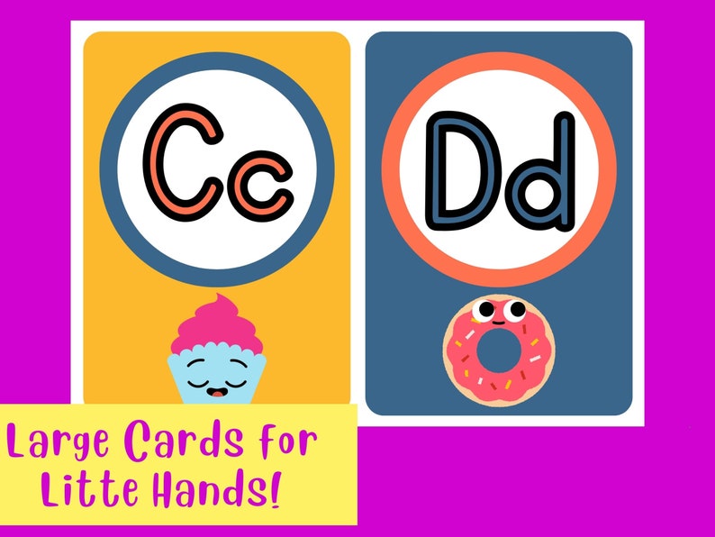 Printable Jumbo Alphabet Flashcards Digital Download ABC Etsy