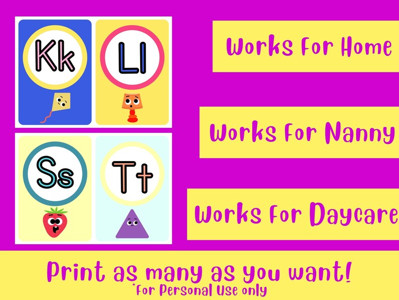 Printable Jumbo Alphabet Flashcards Digital Download ABC Etsy