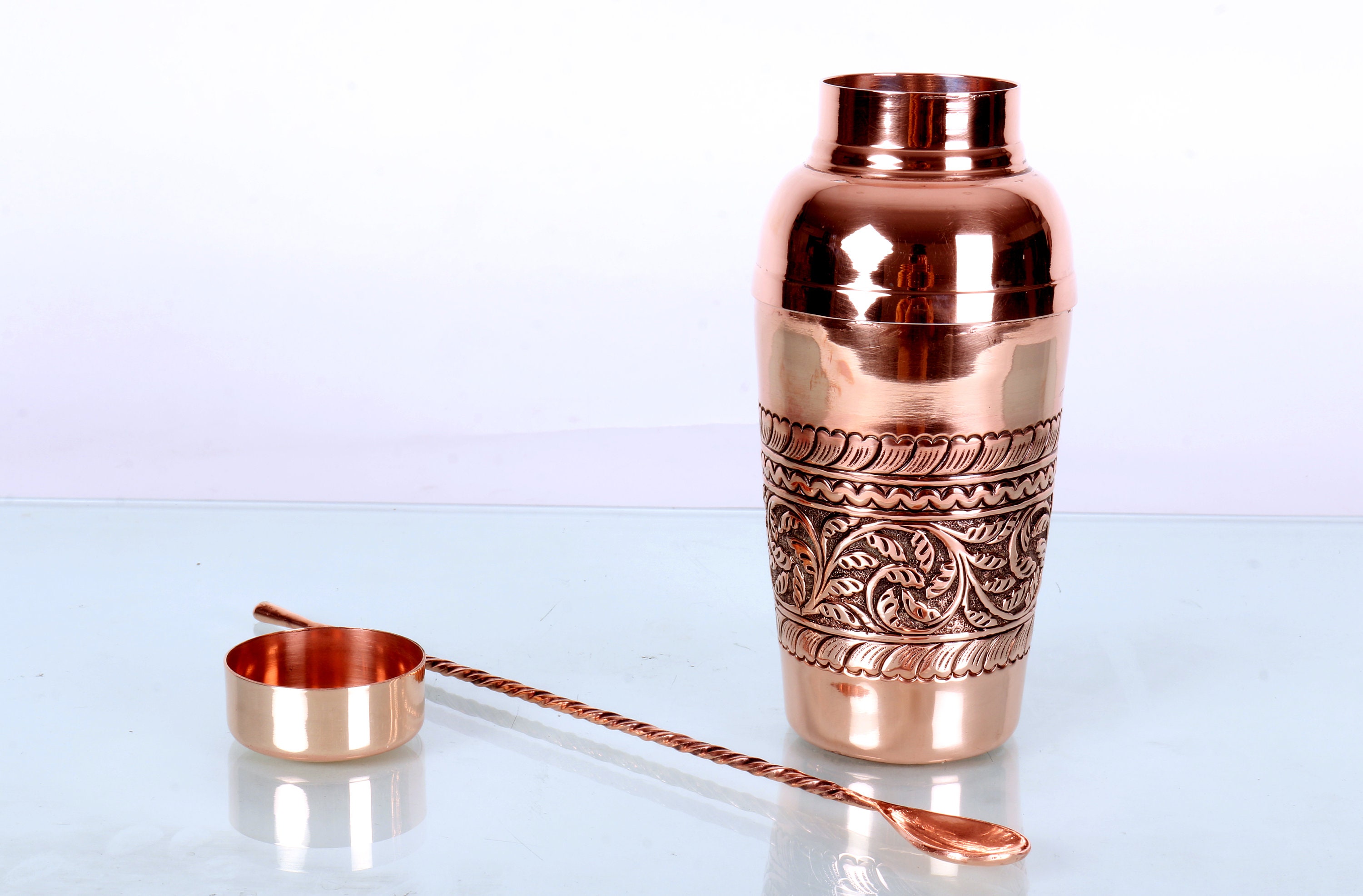 Personalisiertes Cocktail Shaker Geschenkset Kupfer Mixer Set Etsy