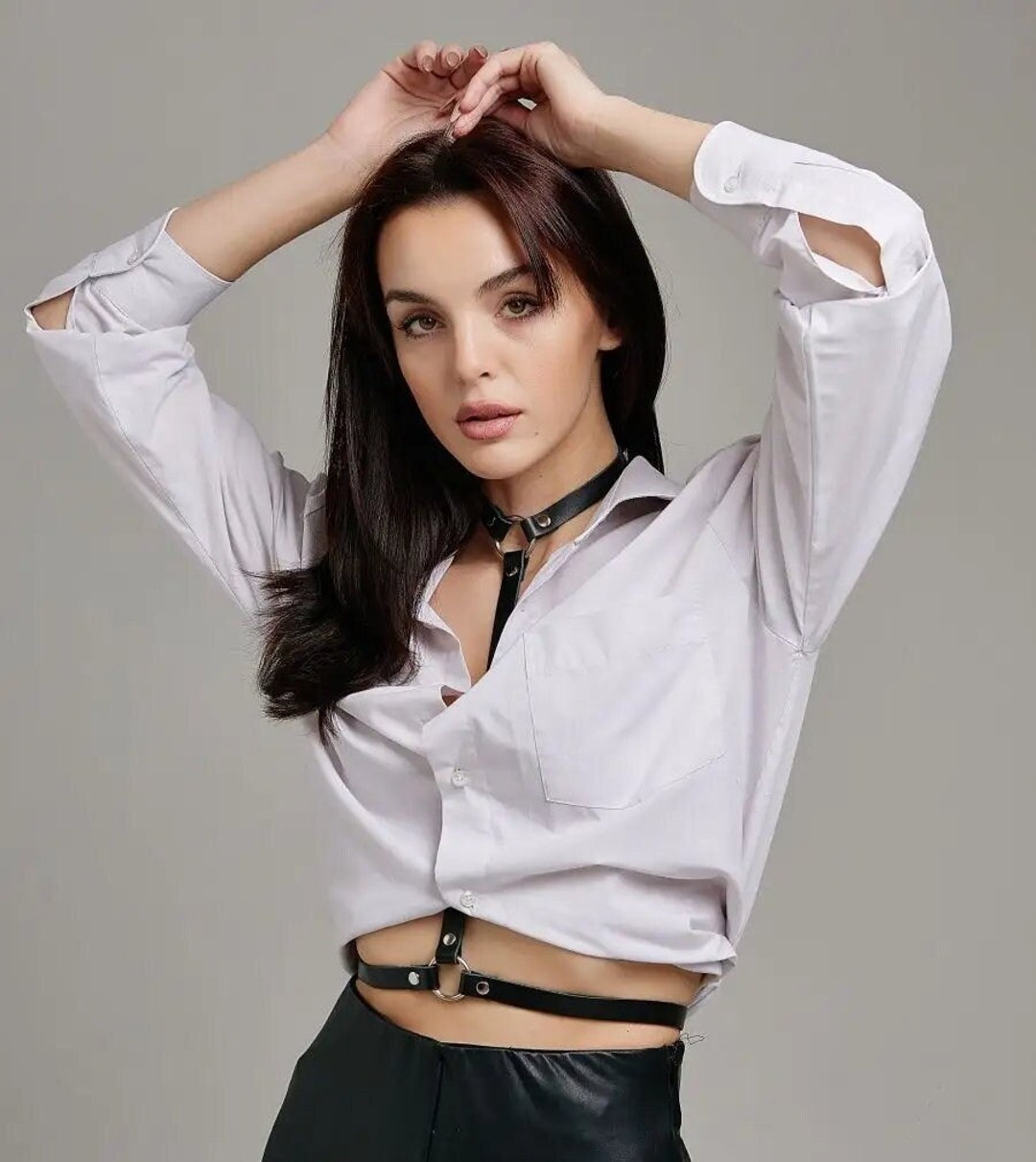 Waist Harness Belt Women, Valentine's Gift, Fashion Harness on Shirt