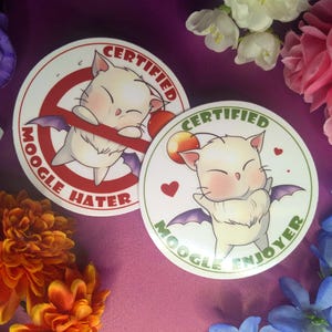 Fuzz Ball Love and Hate Stickers/Buttons