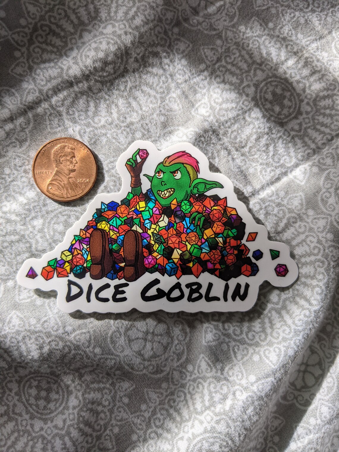 Dice Goblin Sticker Etsy