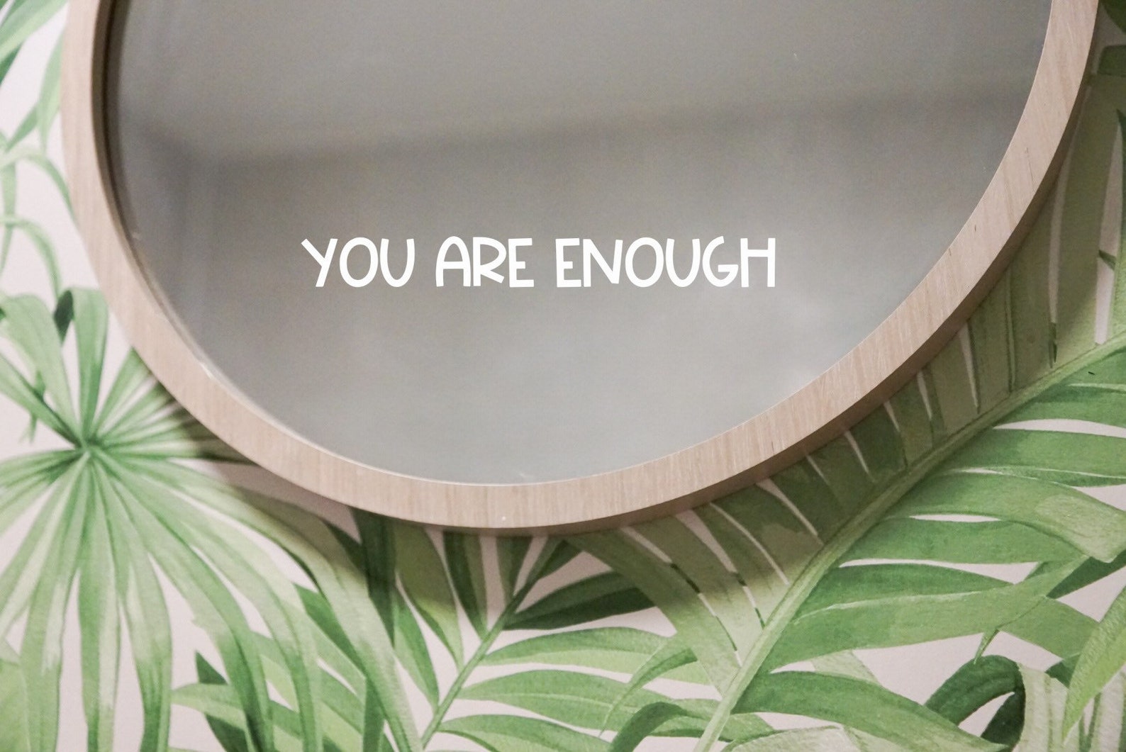 YOU are ENOUGH / mirror affirmation / mirror decal / positive Etsy